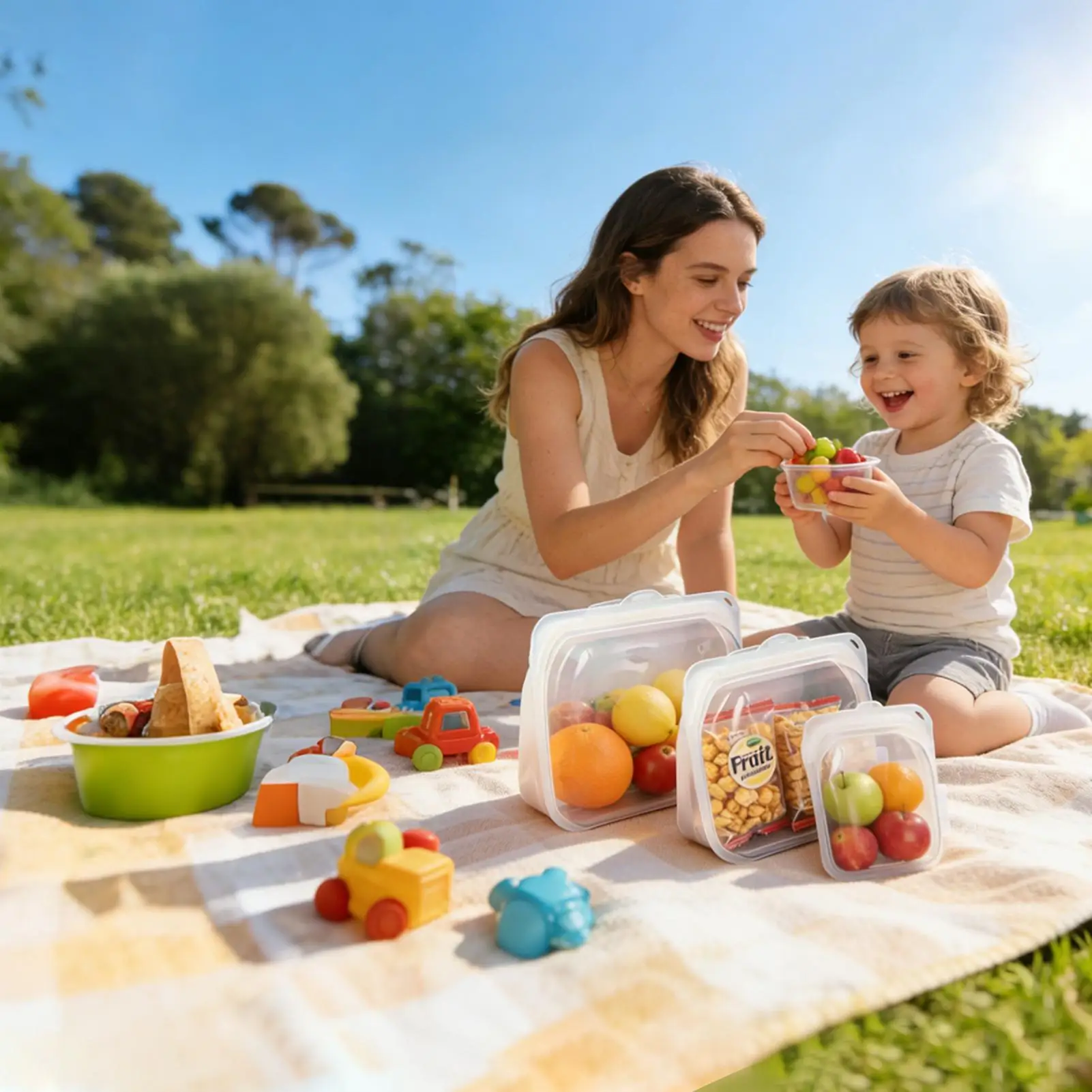 

Silicone Bags For Food Storage 3 Pieces Silicone Snack Container Airtight Food Container Bags For Meal Prep Lunch Travel Fridge