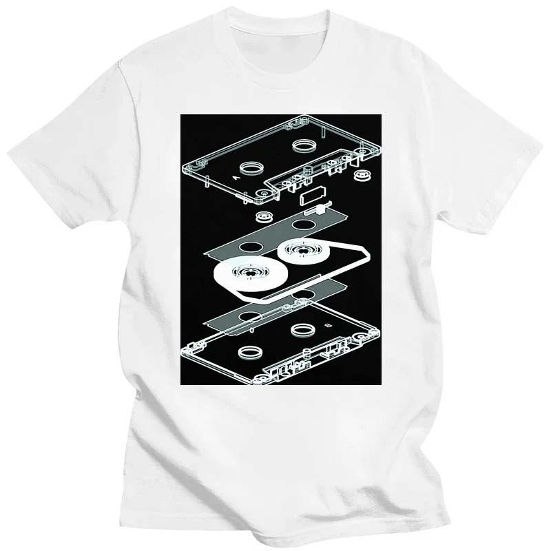 Tape Player Cd Birthday Gifts Summer Style T-shirt Funny Explosion Audio Cassette T Shirts Graphic Streetwear Retro Dj Mc Music