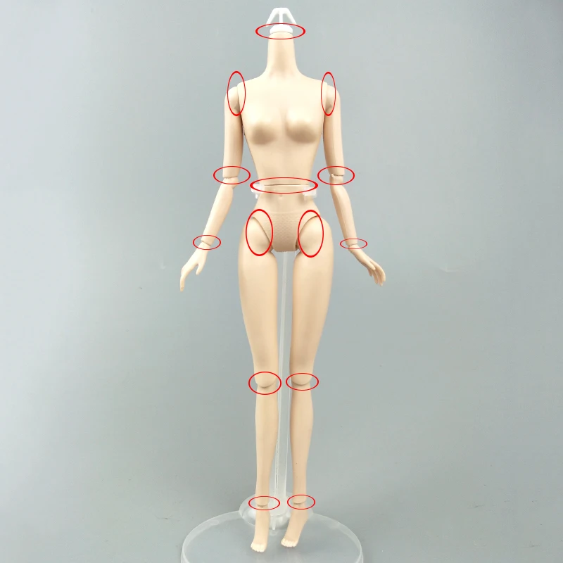 1/6 DIY Movable Nude Naked Jointed Doll Body For 1:6 11.5\