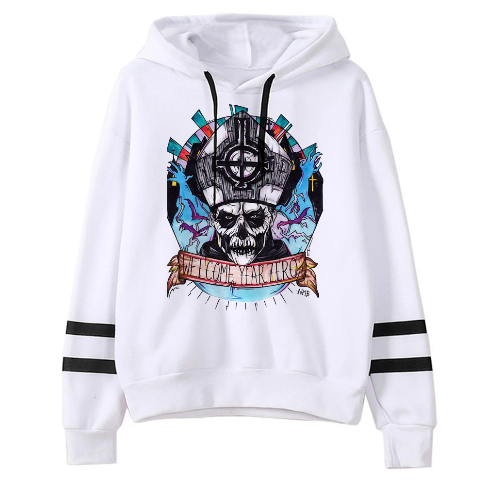 Ghost Band hoodies women gothic streetwear funny Winter  hoddies Hood female 90s sweatshirts