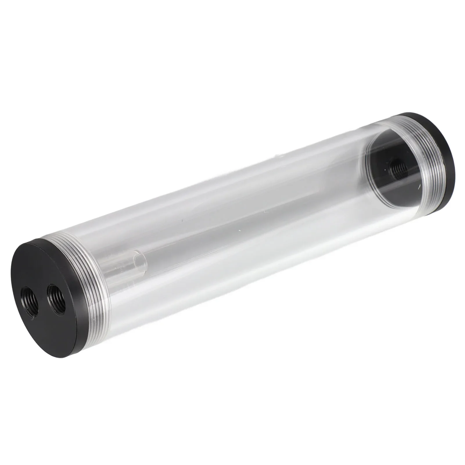 210mm Length Water Cooling Reservoir Tank Acrylic Plastic 3 Holes G1/4 Thread 50mm Diameter Low Noise PC Water Cooling Tank