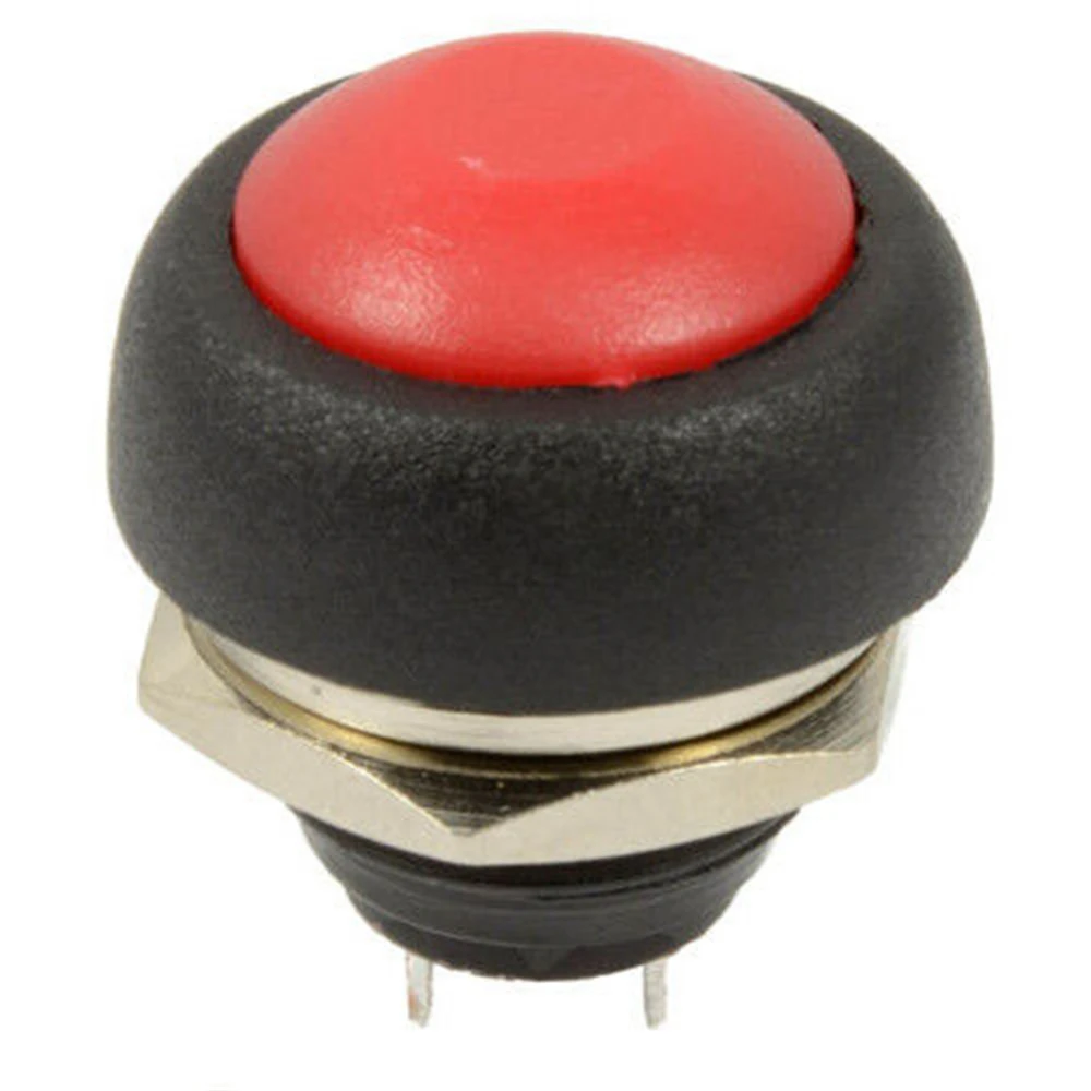 5Pcs 2Pin Mini Switch 12mm 1A Waterproof Switch PBS33B 12V Momentary Push Button Switch Reset Non-locking PBS-33B