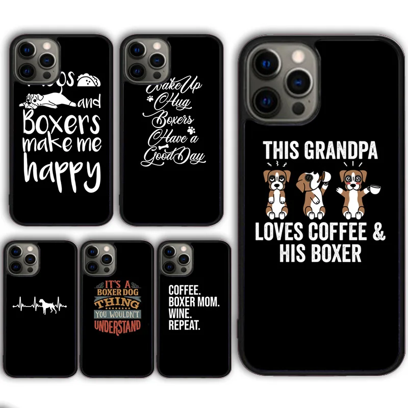 My Spirit Animal is a Boxer dog Phone Case Cover for iPhone 16 15 SE2020 13 14 11 12 Pro Max 6 7 8 Plus  coque fundas Shell