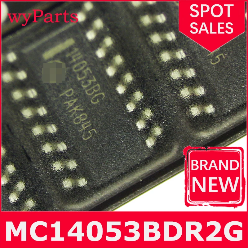 New/1Pcs MC14053BDR2G MC14053 SOIC16 Multiplexer Switch ICs 3-18V Triple SPDT Sw -55 to 125 deg C