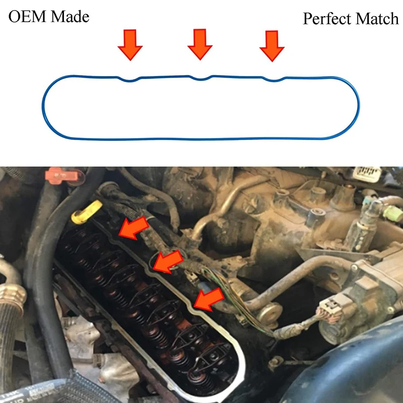 Valve Cover Gasket Set with Grommets VS50504R1 VS50250A for 1999-2016 GM/Isuzu/Saab 4.8L 5.3L 5.7L 6.0L 6.2L 7.0L V8