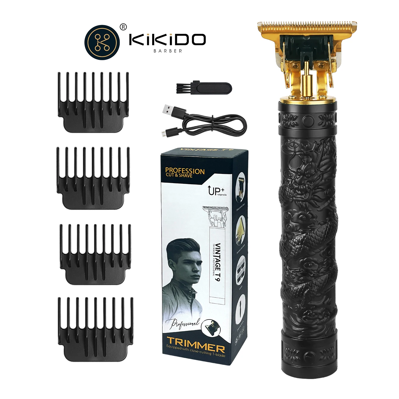 

Профессиональная машинка для стрижки волос T9 2026, беспроводной триммер для мужчин, портативная USB-машинка для стрижки, инструменты для парикмахеров, бесплатная доставка