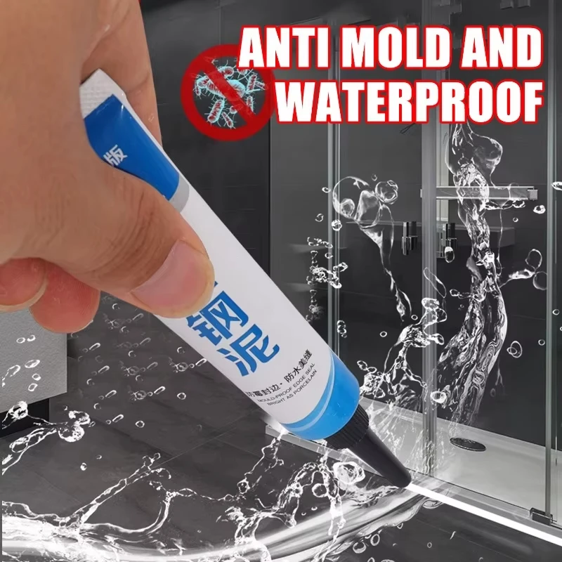 Plastic Steel Putty White Mold-Resistant Edge Sealing Grout Ceramic Sealant Kitchen Bathroom Toilet Sink Waterproof Sealant