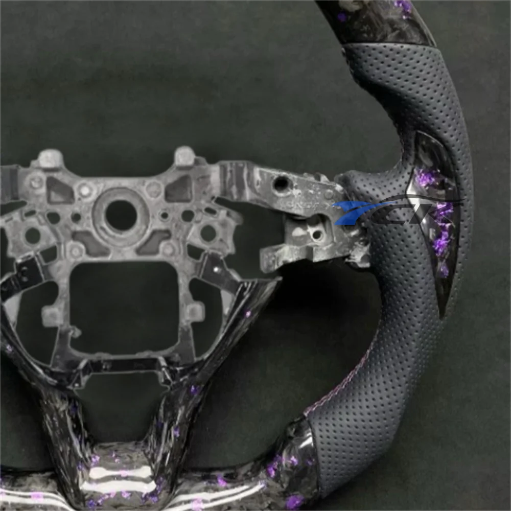 

Steering Wheel For 2018 2019 2020 2021 2022 2023 Honda Accord Forged Carbon Fiber Black Perforated Leather