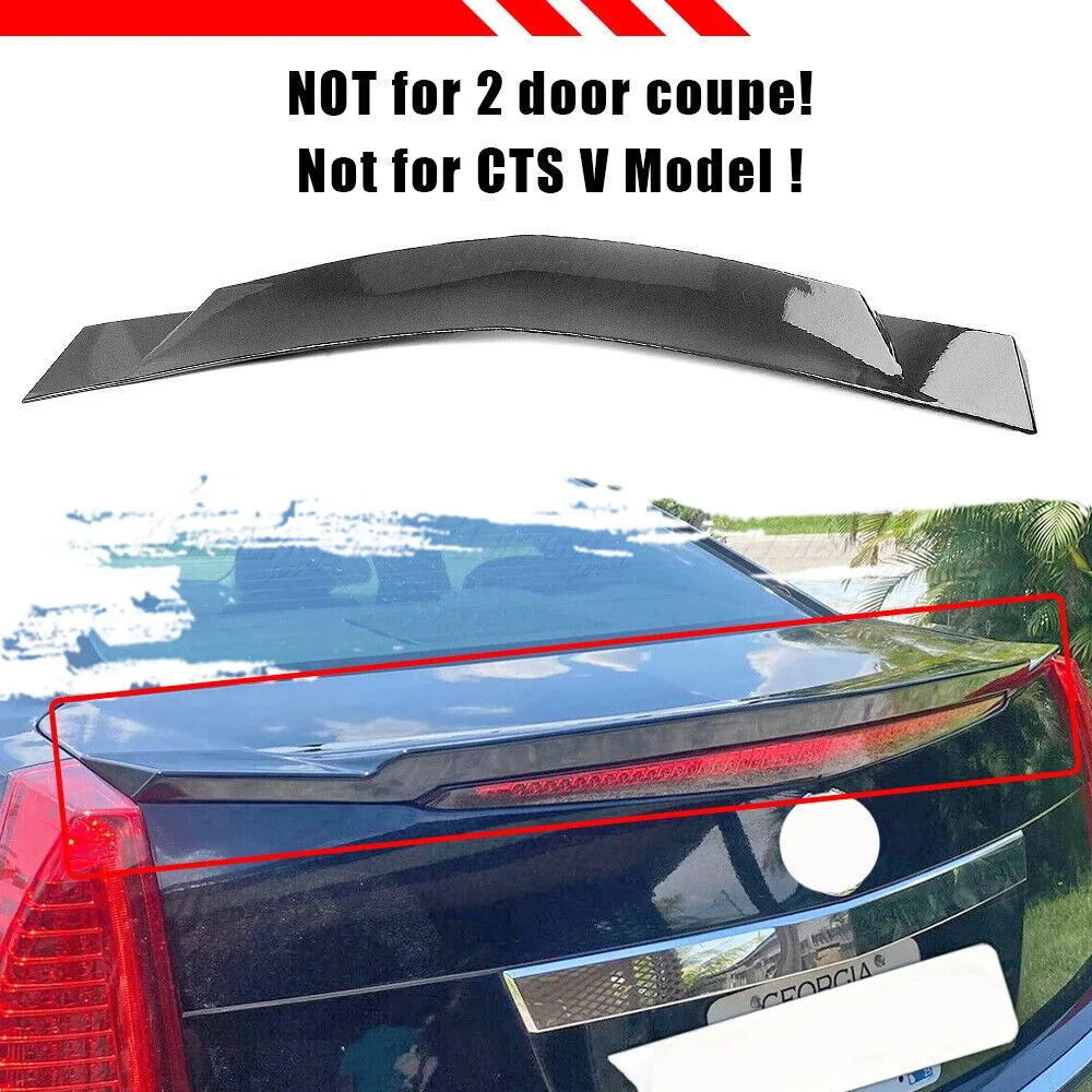 

Car Rear Trunk Spoiler Wing Lip Glossy Black For Cadillac CTS 2008-2013 Sedan United States