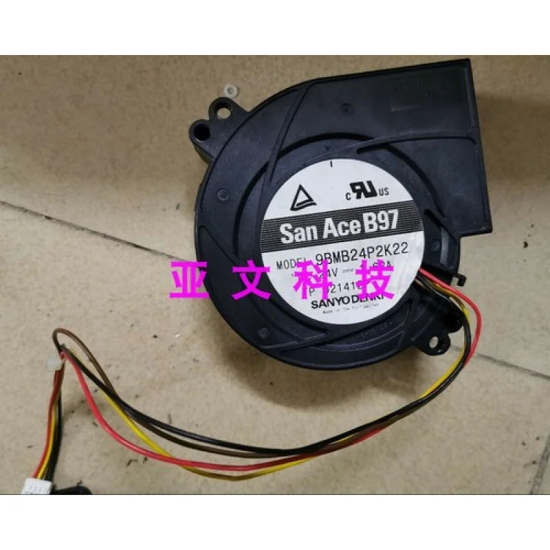 C     1pcs  SANACEB97 9BMB24P2K22 24V 1.62A DC blower cooling fan