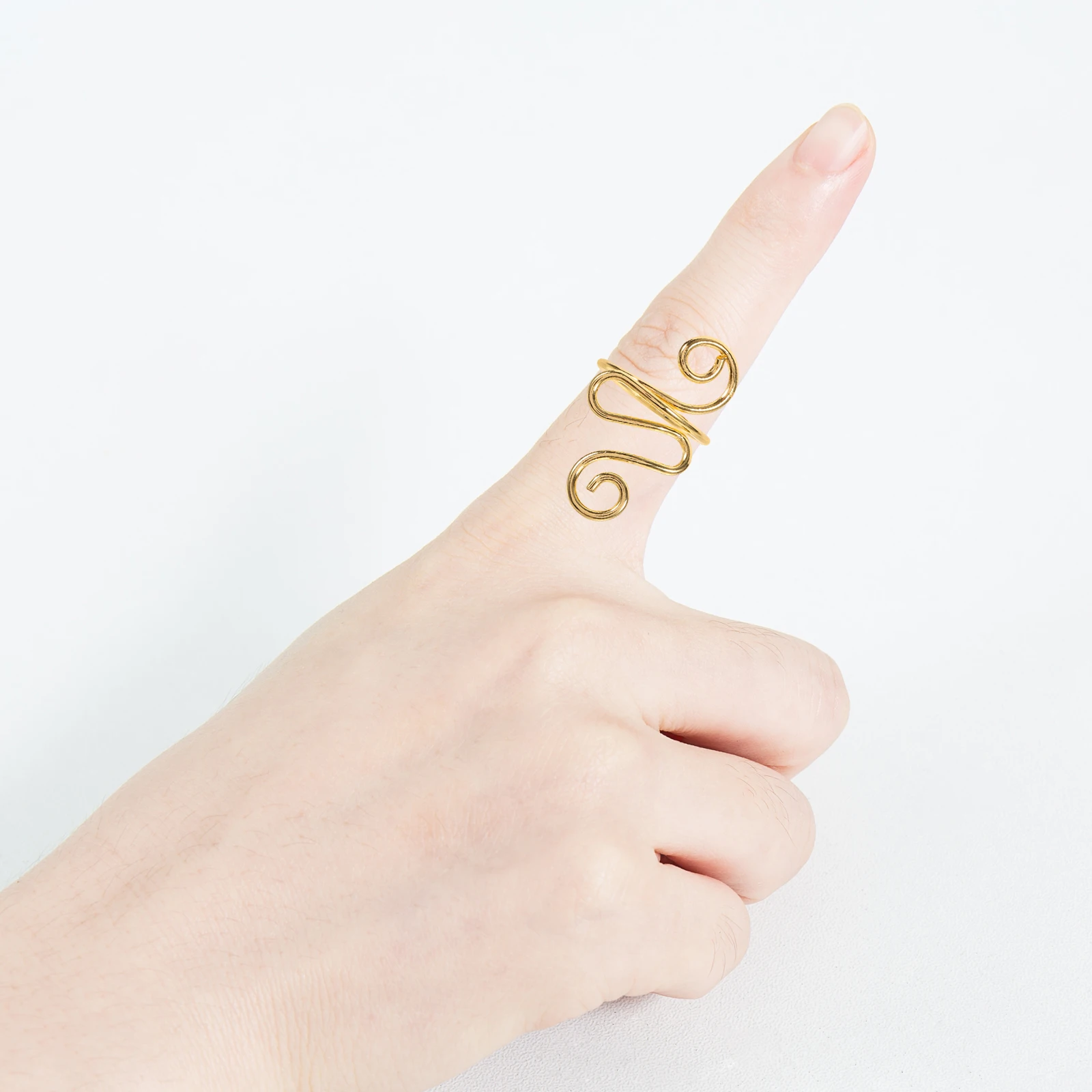 

5Pcs Knitting Finger Rings Crochet Guide Loop Sturdy Yarn Tension Ring Creative Design for Efficient Handicraft Work