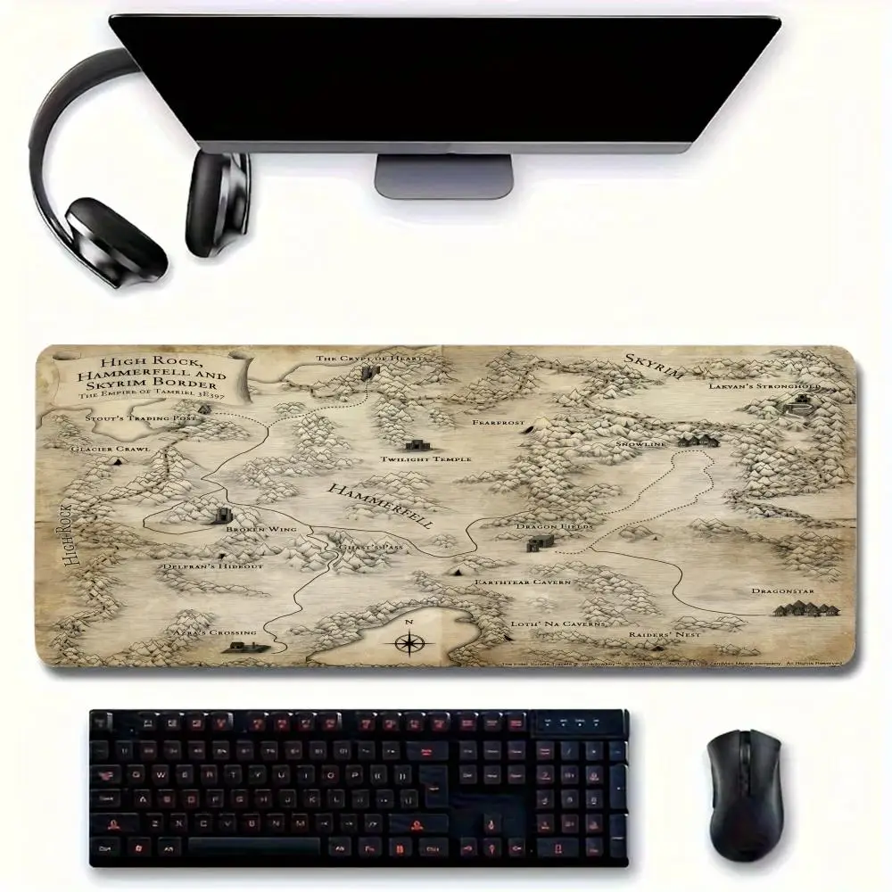 Game S-Skyrim MINISO Mouse Pad Large Mousepad for home office Waterproof desk pad Computer Mousepad Keyboard pad gaming Mousepad