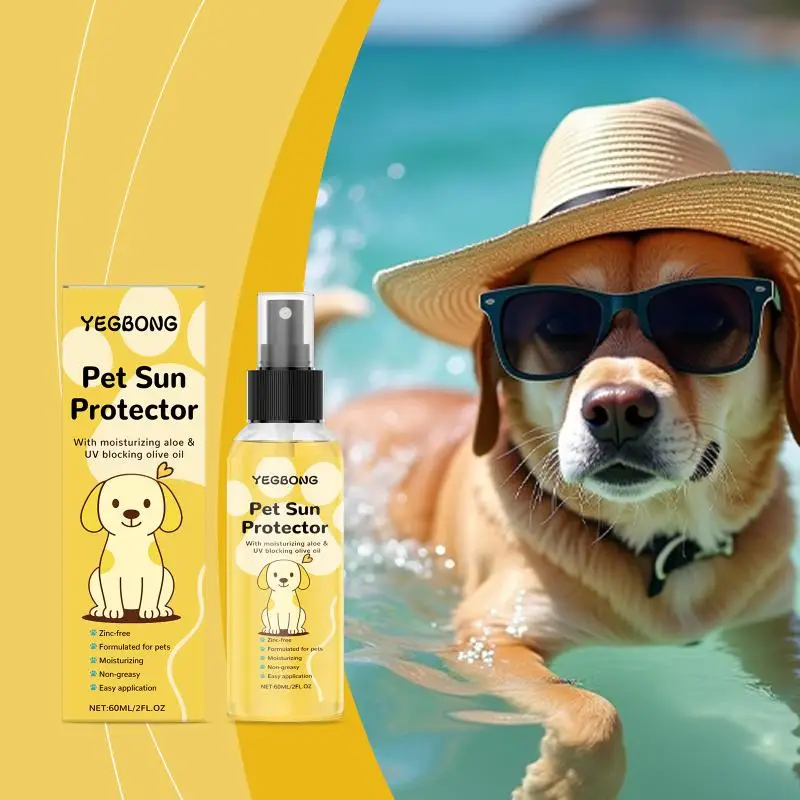 Dogs Sunscreen For Pet Moisturizing Sunblock Spray Cat Sports Outdoors Supplies For Pet Hot Day Beach Pool Lake Road Trip