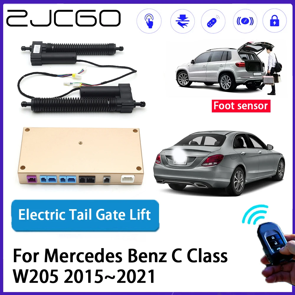 ZJCGO Car Auto Trunk intelligent Electric Tail Gate Lift Automatic Tailgate Opener for Mercedes Benz C Class W205 2015~2021