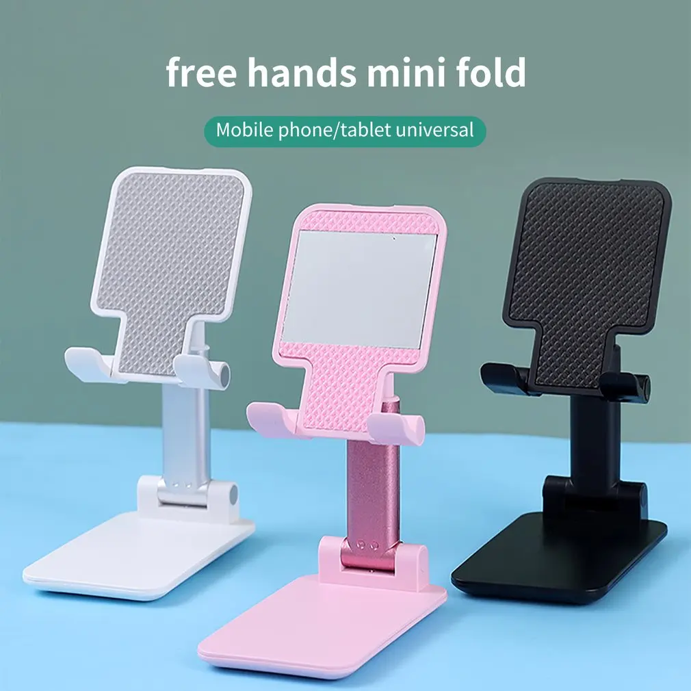 

Desktop Mobile Phone Holder Multi-angle FoldingTablet Stand For Ipad Phones Universal Bracket Telescopic Adjustable Live Support