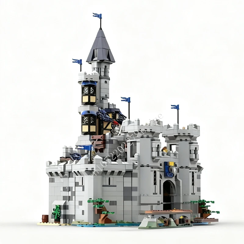 2350PCS MOC Medieval Castle Puzzle Horse Lord Castle Assembly Set Toy For Friends Christmas Holiday Toys Gift for Kids Ages