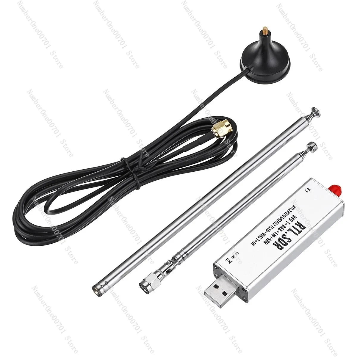 

SDR Receiver TCXO Temperature Compensated High Stability Full Band Software Radio Receiver Aviation Band ADSB