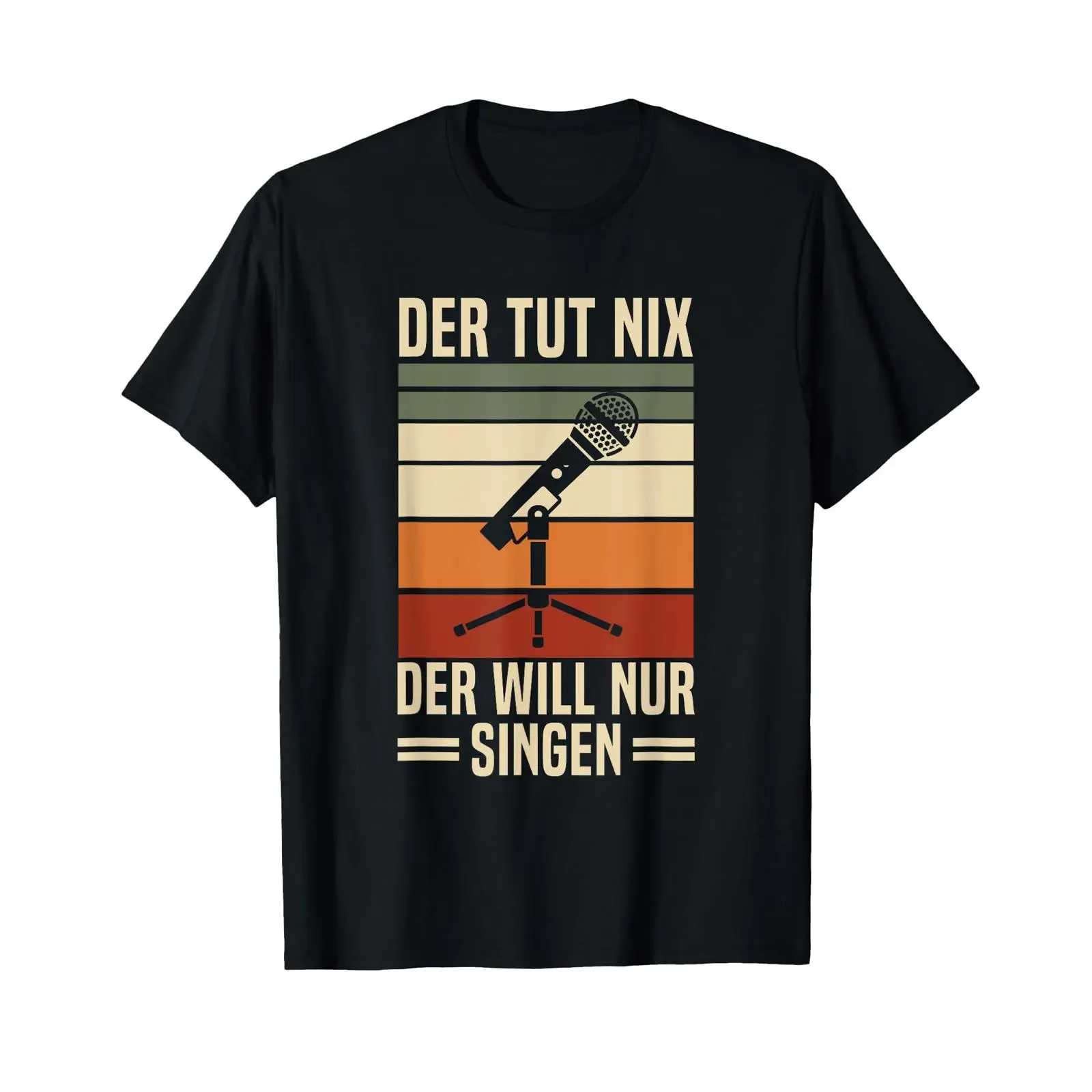Men's T Shirt quot Der Tut Nix Will Nur Singen Singer Vocal Music black vintage Washed Versatile homme Breathable Casual