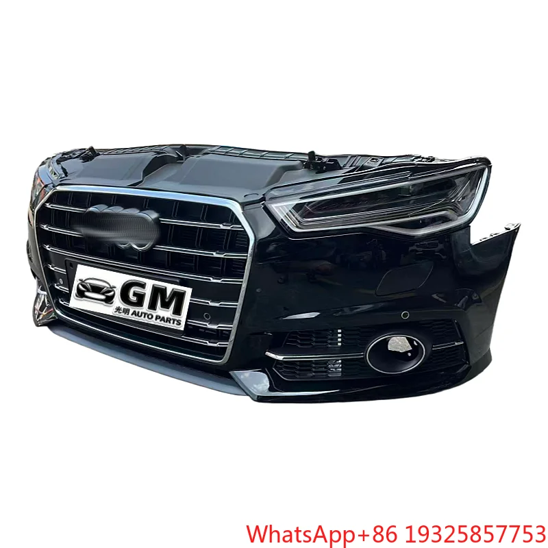 New Radiator Engine Hood Grille Brake Light Bumper for  A6 C7 Front Lip Assembly Made From Plastic Position Front Rear