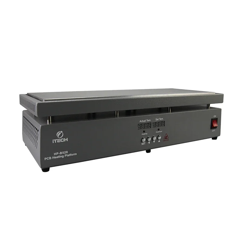 HP-B520 Smart High Temperature Heating Platform 500x200mm Multipurpose BGA Heating Table Digital Display Preheating Station