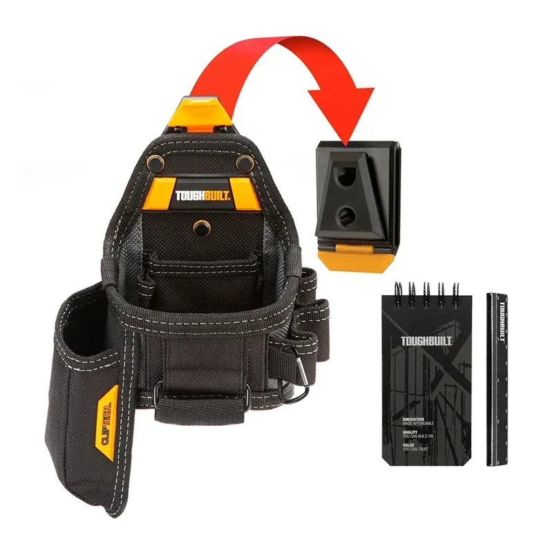 ToughBuilt TB-CT-25X ruban à mesurer/pochette pour couteau utilitaire + sac d'emballage pour outils pour ordinateur portable et crayon