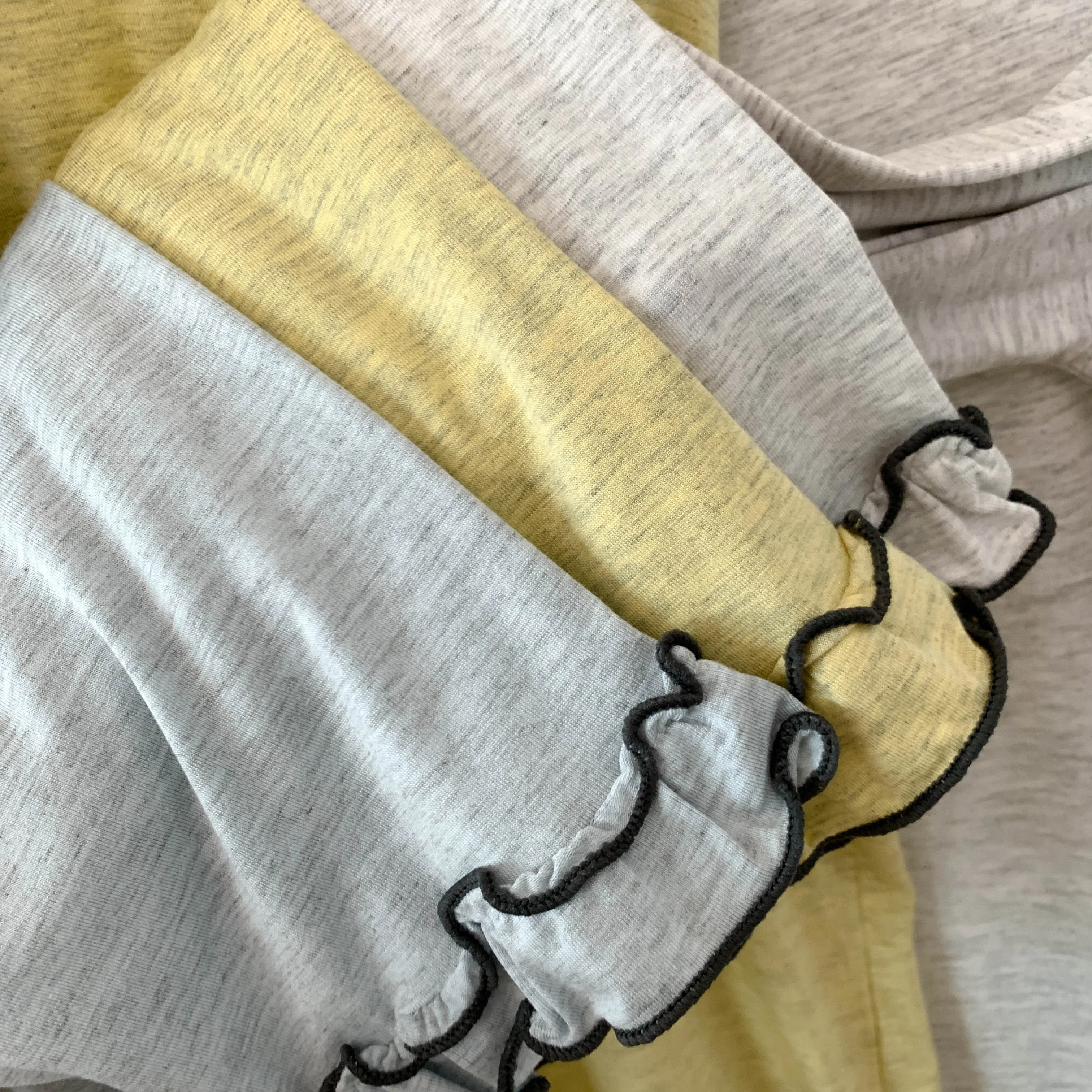 5174-05 모달 코튼 라운드 넥 긴팔 긴바지 잠옷 여성용 봄 가을 얇고 편안한 홈웨어