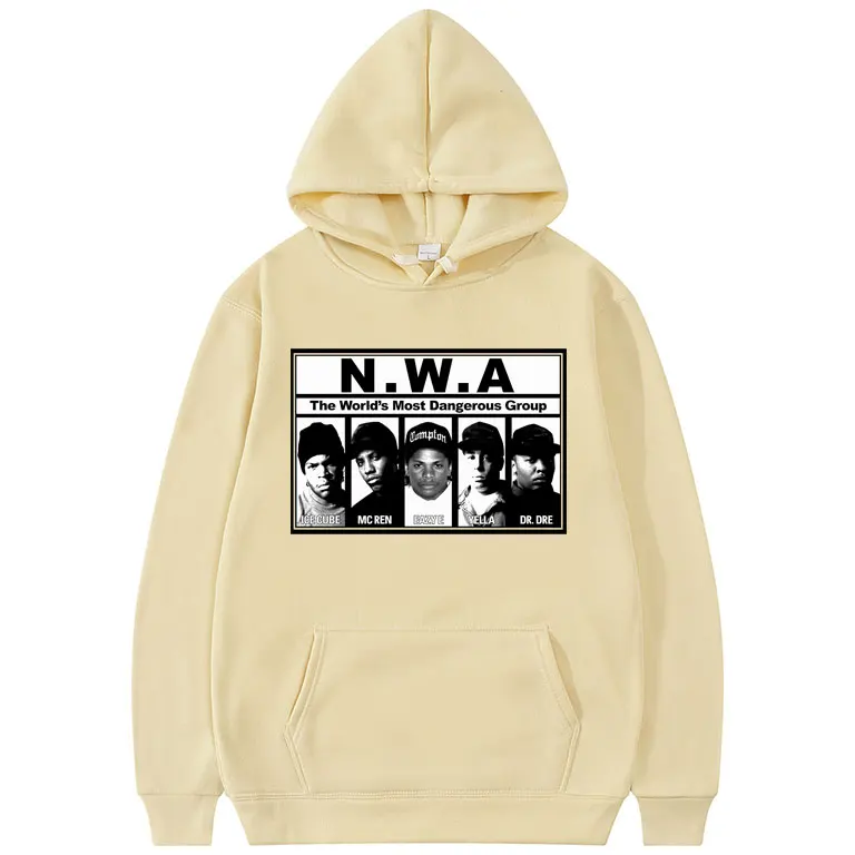 Sweat à capuche Hip Hop Rap N.W.A pour hommes et femmes, The World's Inerous Group, Ice Cube, Mc Ren, Eazye Yella, Dr PhysGraphic Clothes