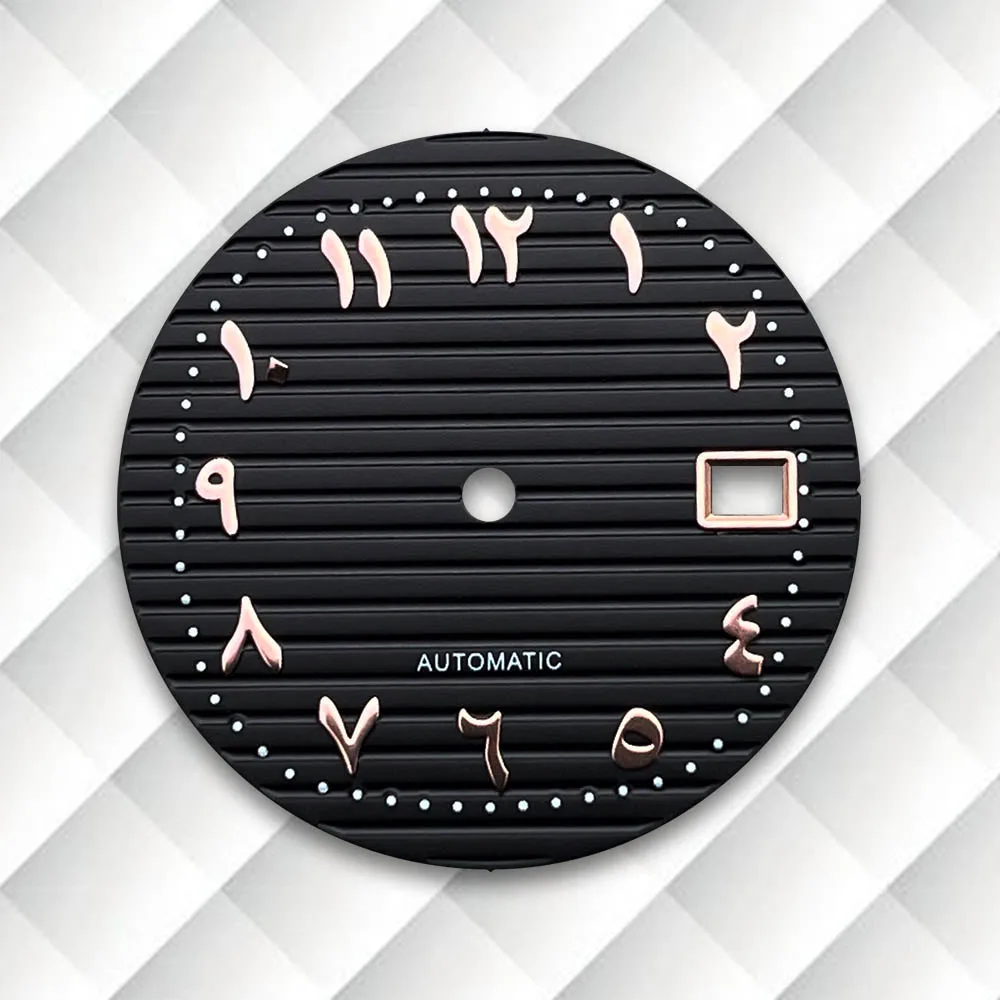 30.5mm S Logo Dial Fit NH35 Japanese Movement Arab Stripe Dial Watch Modification Accessories