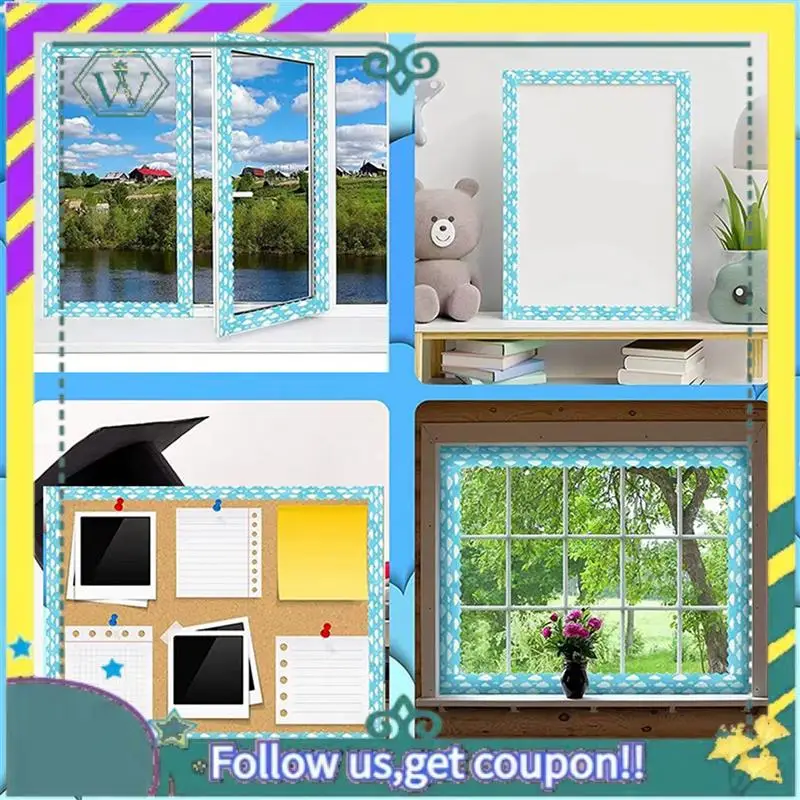 

NEW Scalloped Bulletin Board Border Stickers Bulletin Board Border Stickers Board Trim For Classroom Decor 32.8 Ft