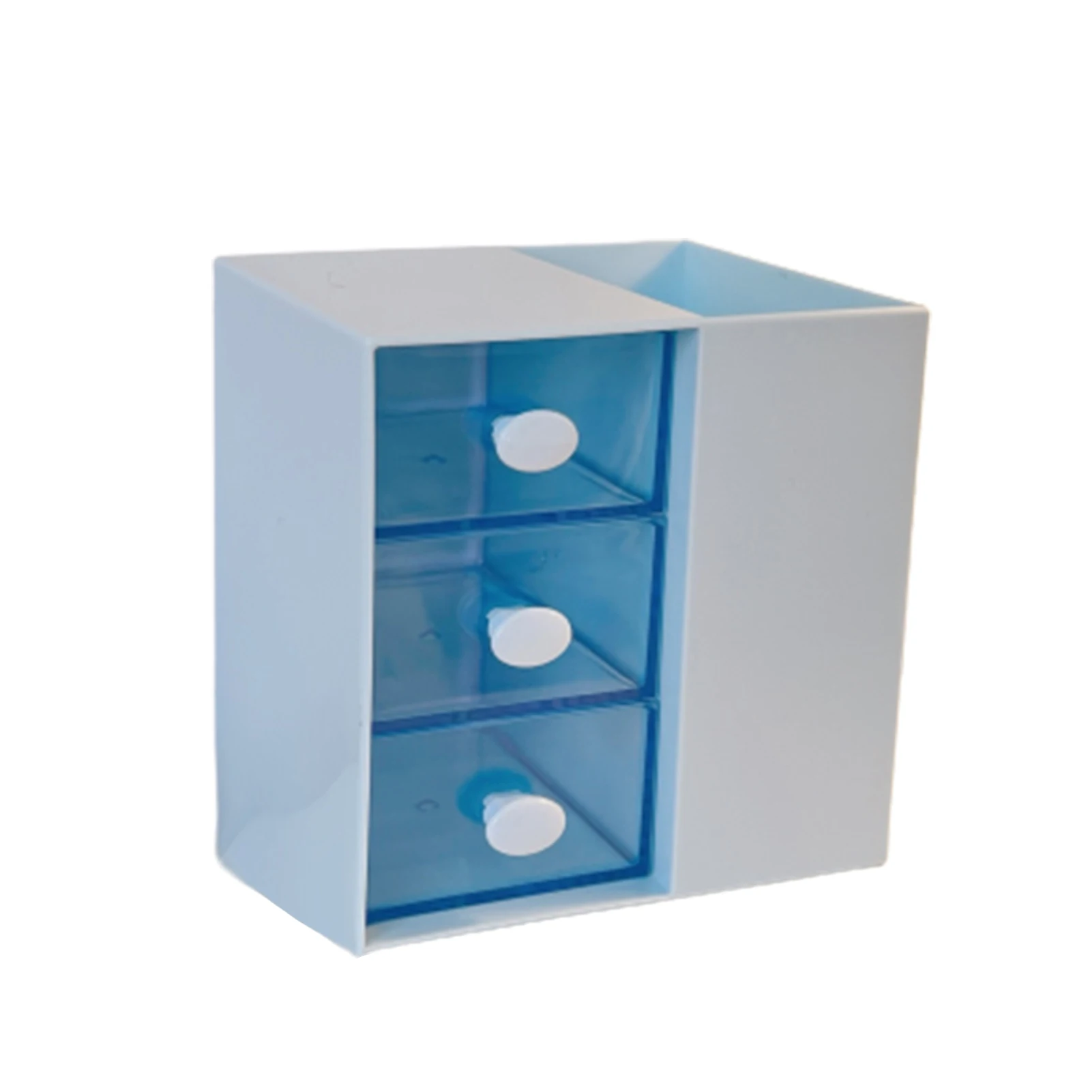 

Cute Desktop Storage Box Lightweight Durable Easy to Locate Things with Division Multiple Drawers