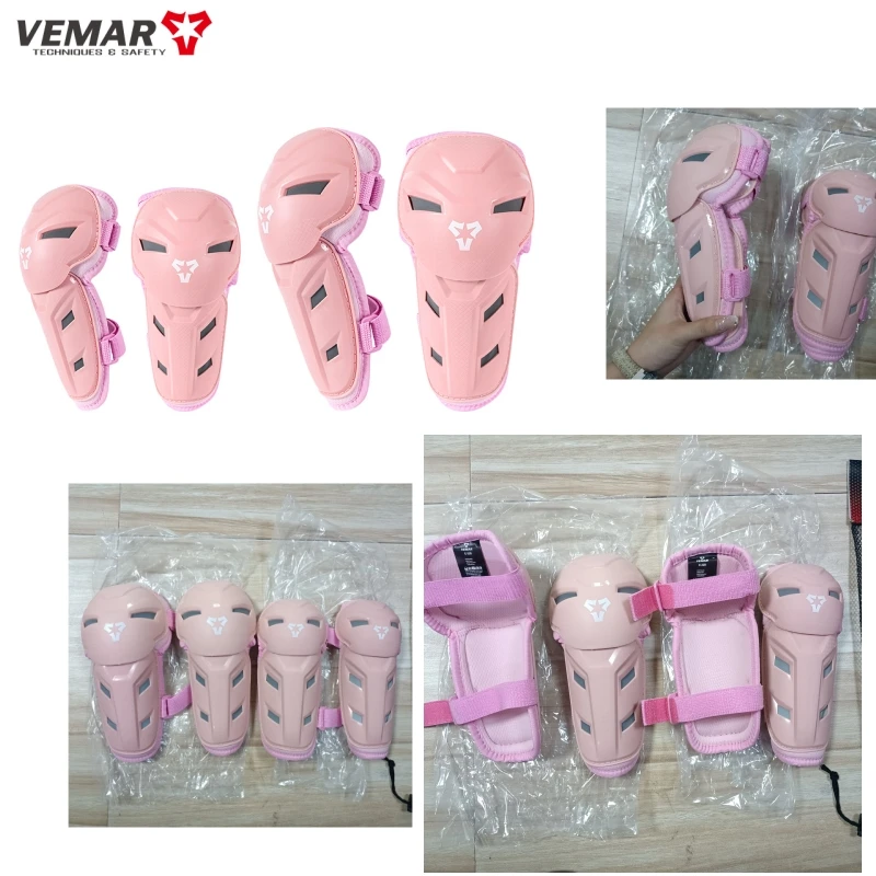 

Kids Protective Knee Elbow Pads Set, 4-Piece Sports Guards for Fall Prevention, Motorcycle Motocross Riding Gear for Children