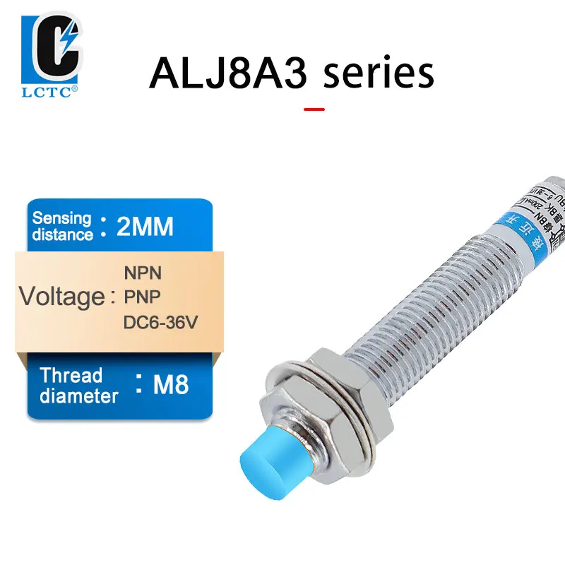 

Proximity switch with 8 inductive metal ALJ8A3-2-Z/A1-A2-D1-D2-P1-P2-N1-N2