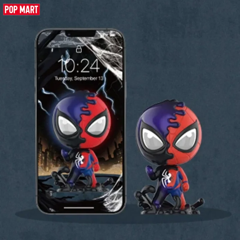 POP MART Serie Spider-Man y Venom, Caja Sorpresa, Figura de Acción de Anime, Bolsa Sorpresa, Adornos, Figuras, Muñecos de Escritorio, Modelo