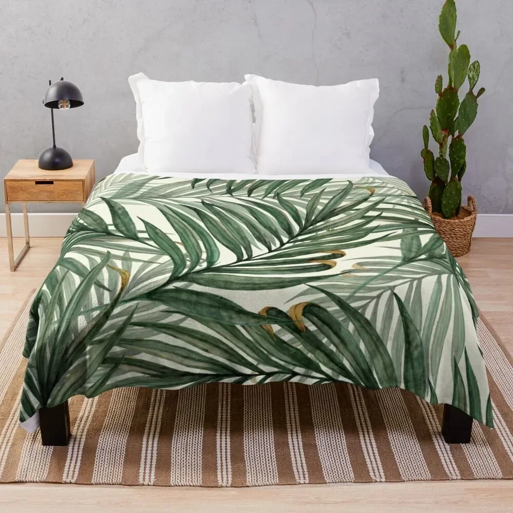 

Palm Leaves Throw Blanket Soft Furrys Blankets