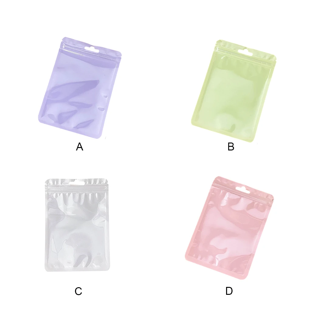 100 ชิ้นกระเป๋ากระเป๋าบรรจุภัณฑ์ Macaron ปิดผนึกต่างหูแฟชั่น