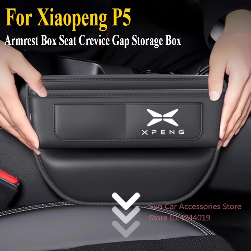 

For Xpeng Xiaopeng P5 2024 Central Control Armrest Box Seat Crevice Gap Storage Box Car Interior Modified Supplies Accessories