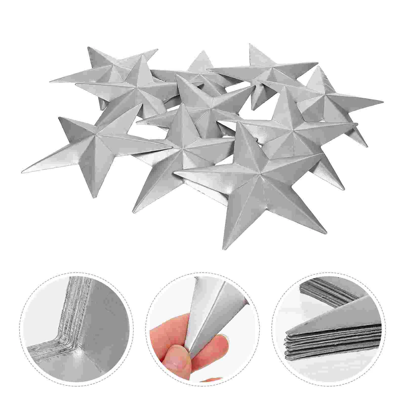 Pentagramm DIY Relief Herstellung Form Eisen Stempeln Teile Schmiedeeisen Dekoration fünfzackigen Stern