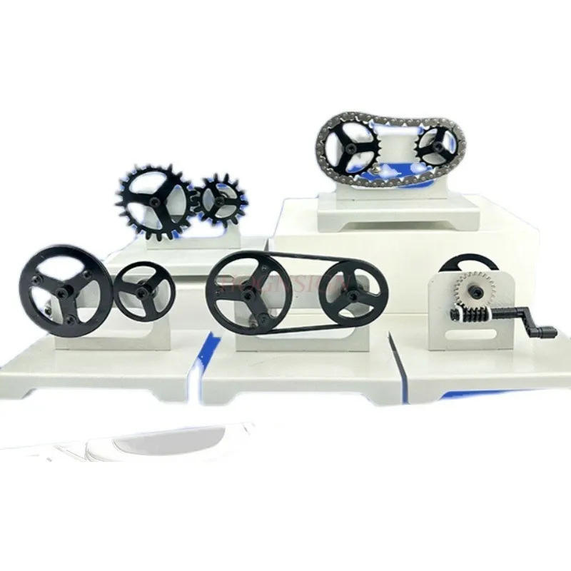 5-pezzi-di-cintura-di-attrito-della-catena-dentata-fisica-strumento-sperimentale-modello-di-trasmissione-meccanica-set-completo