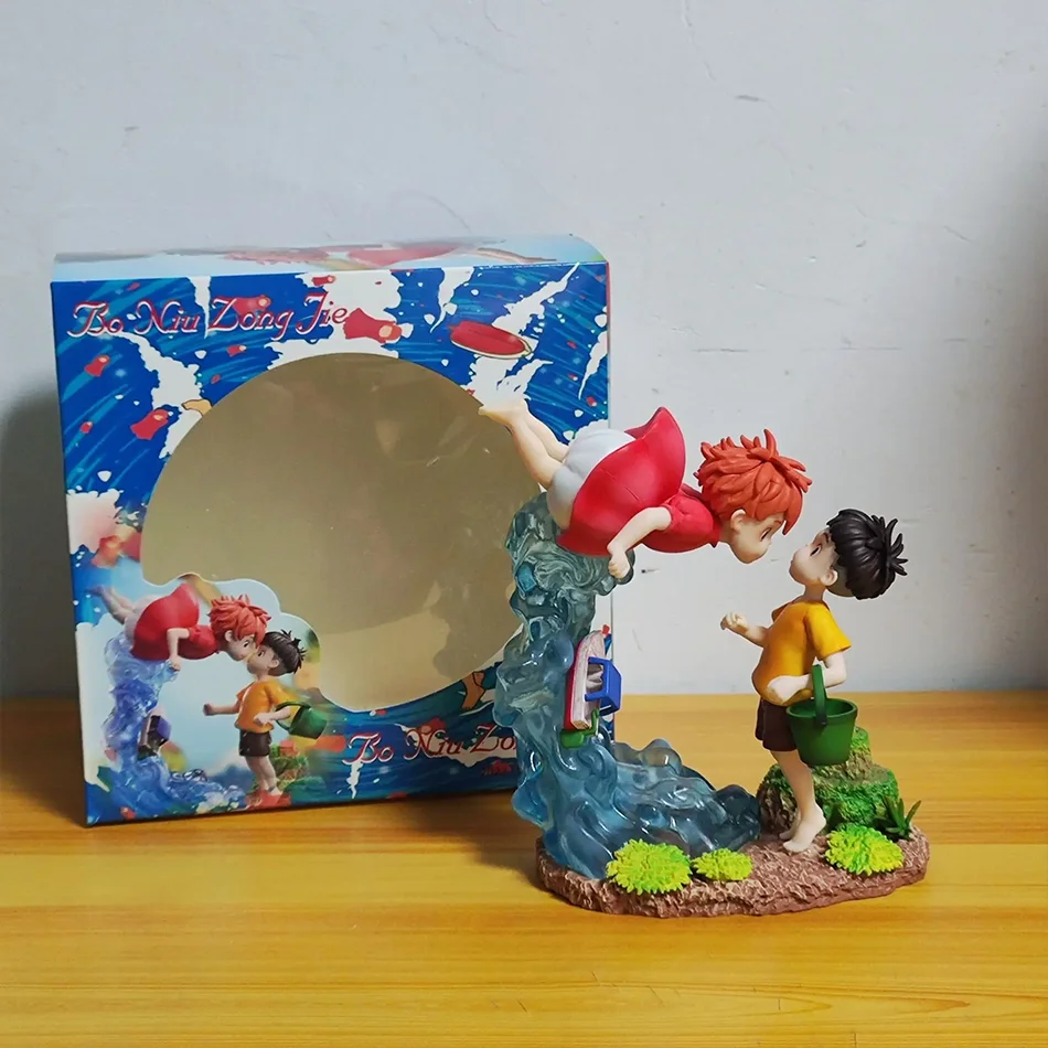 Bestseller Cliff Figur Ponyo auf dem Seegähne Figur PVC GK Statue Anime Actionfigur 15cm Modell Sammlerpuppe Spielzeug Kindergeschenk – Detail 5