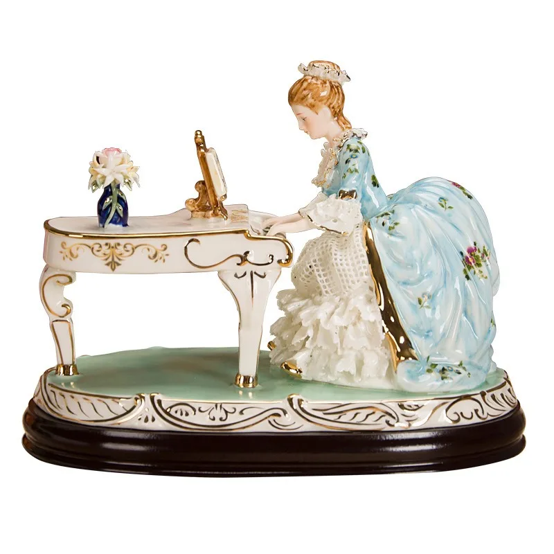 For High-end Luxury Ornaments, Porcelain Dolls, Living Room, Home Decoration Arts and Crafts, Creative Ceramic 2 Packs