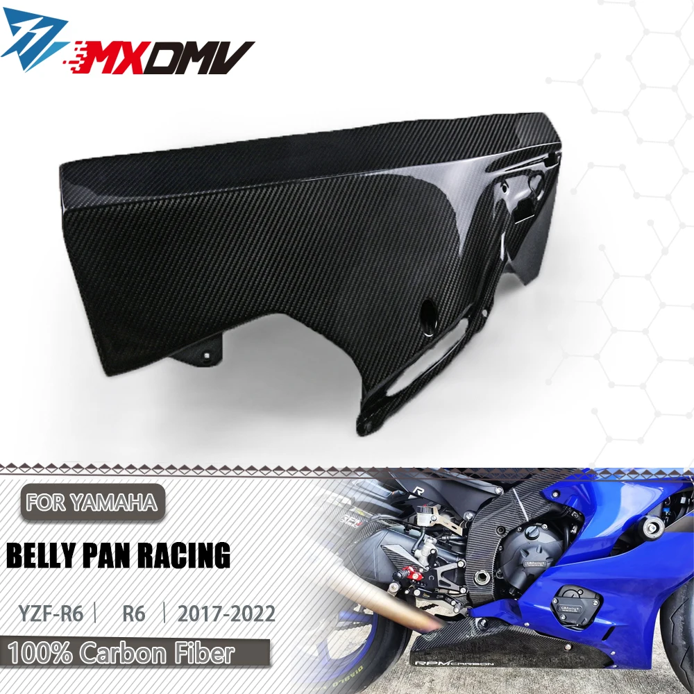 

For Yamaha YZF-R6 2017-2022 Motorcycle Carbon Fiber Race Belly Pan Belly Pan Undertray Fairing Cowl Guard YZF R