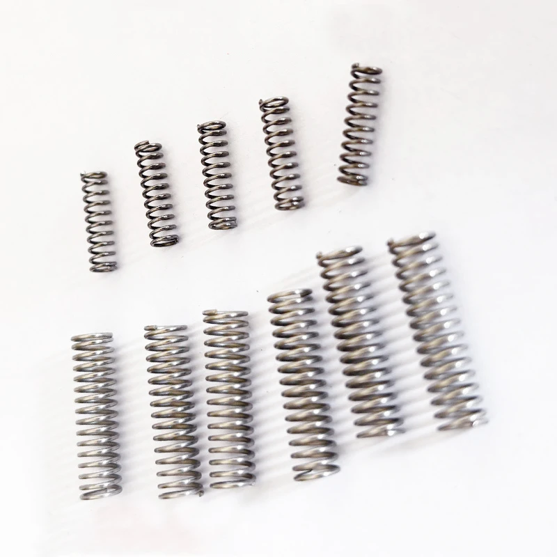 

Creamily 10Pcs/Lot Compression Spring 65Mn Spring Steel Return Springs Wire Diameter=0.4-1.0mm OD=5-7mm Length=10-20mm
