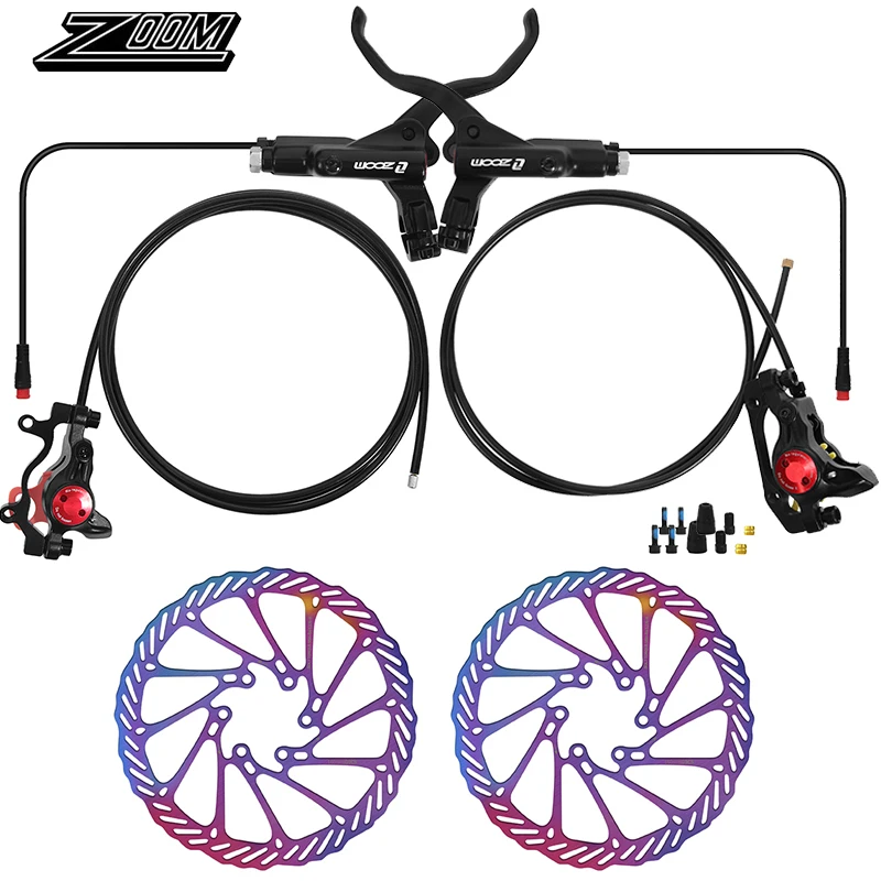 ZOOM HB-775E Elektrische Fiets Schijfrem Set 1100/1850mm E-Bike Hydraulische Remmen Set Elektrische Scooter Hydraulische Schijfrem