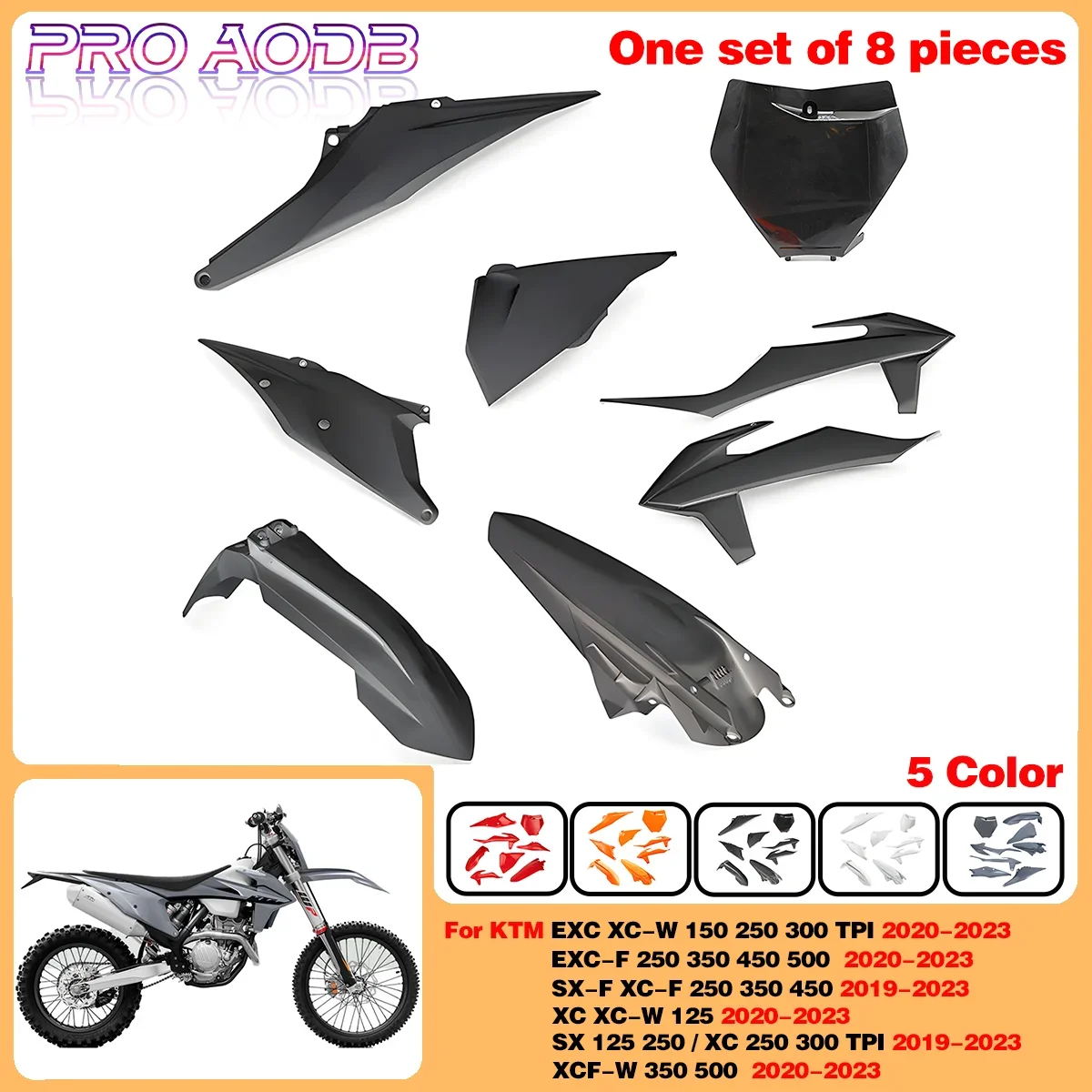 

Dirt Bike vehicle plastic protection plate For KTM EXC XCW 150 250 300 TPI EXC-F250 350 450 500 XC XC-W 125 XCF-W 2020-2023 SXF