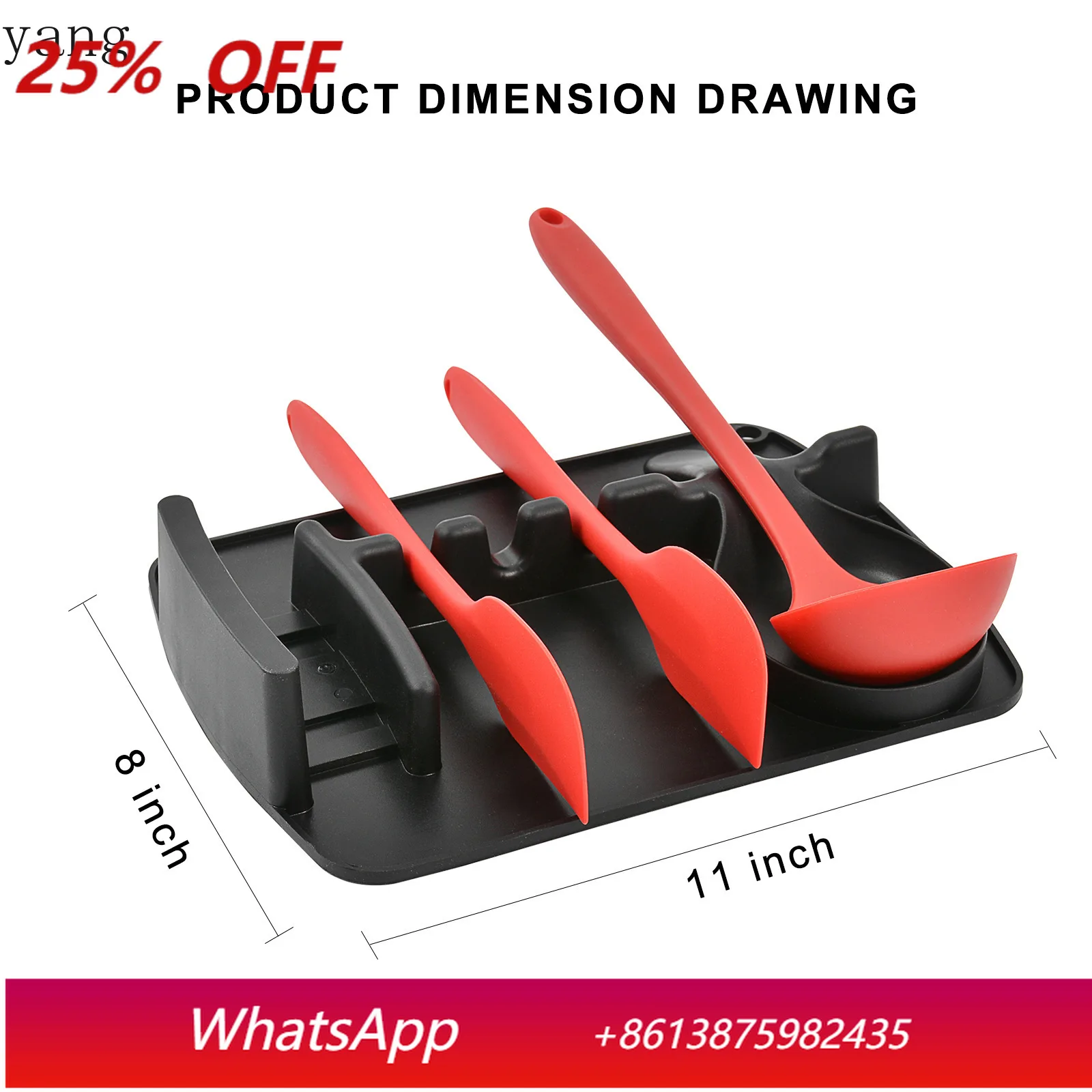 

CX Multifunctional Kitchen Supplies Silicone Spoon Pad Anti-fouling Tableware