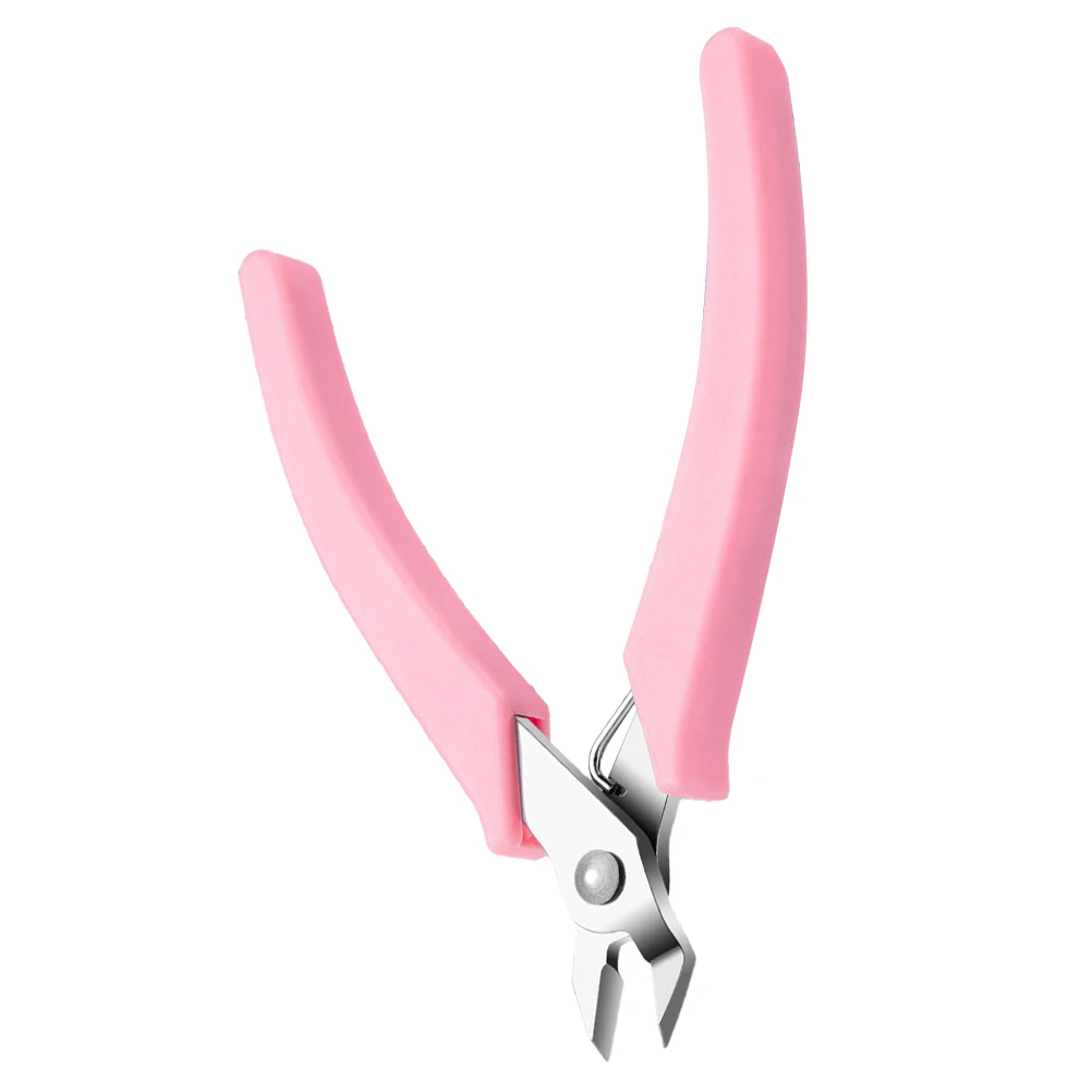 

High Toughness Nail Art Plier Non Slip Handle Fine Workmanship Portable Nail Jewelry Removal Tool Manicure Pliers
