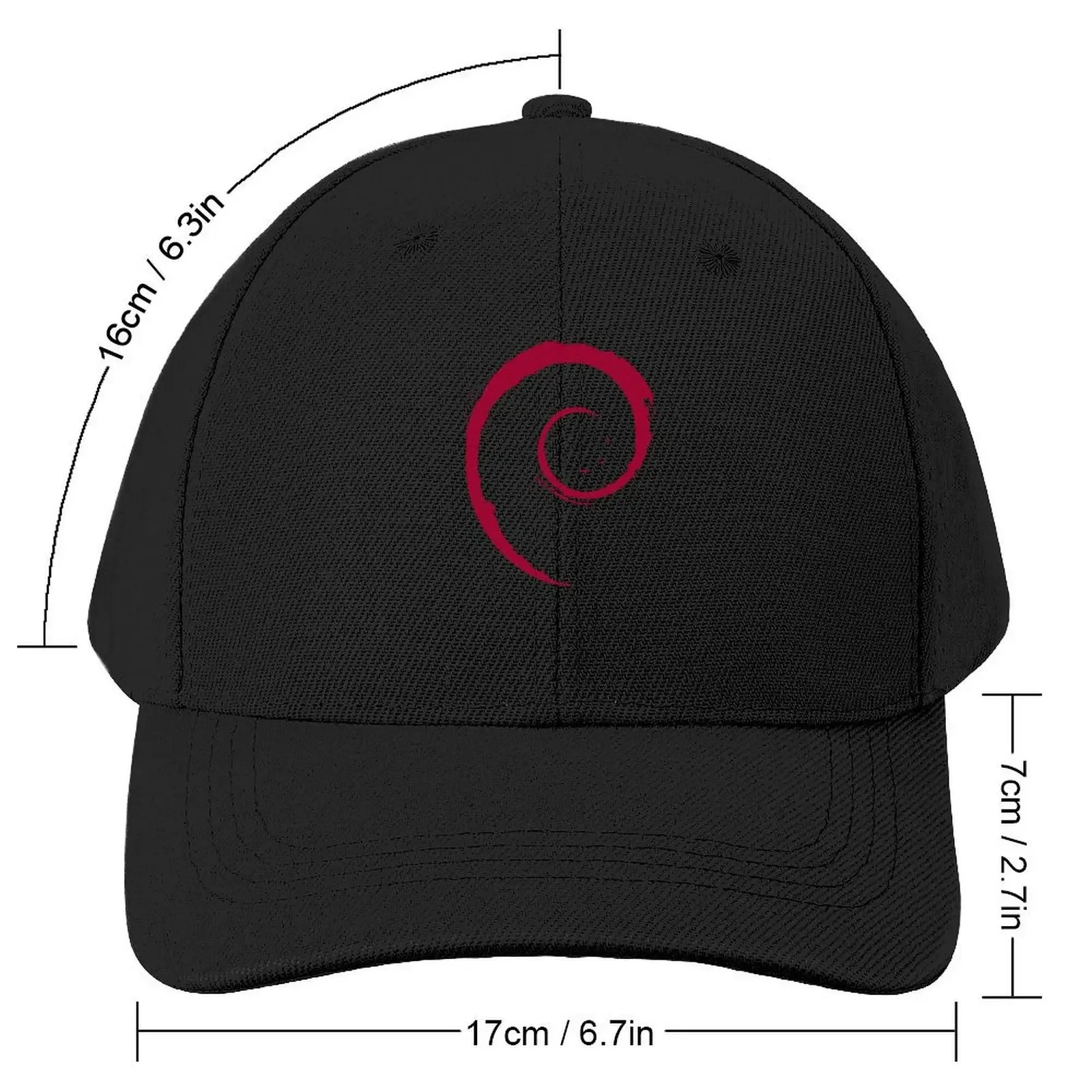 XS Debian spiral logo Baseball Cap Vintage New In The Hat fishing hat Kids Hat Women's Beach Outlet 2025 Men's