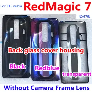 Bilashmart Original Best Battery Back Glass Cover Housing ZTE Nubia RedMagic 7 Red Magic 7 NX679J Door Lid Rear Case Phone Replacement
