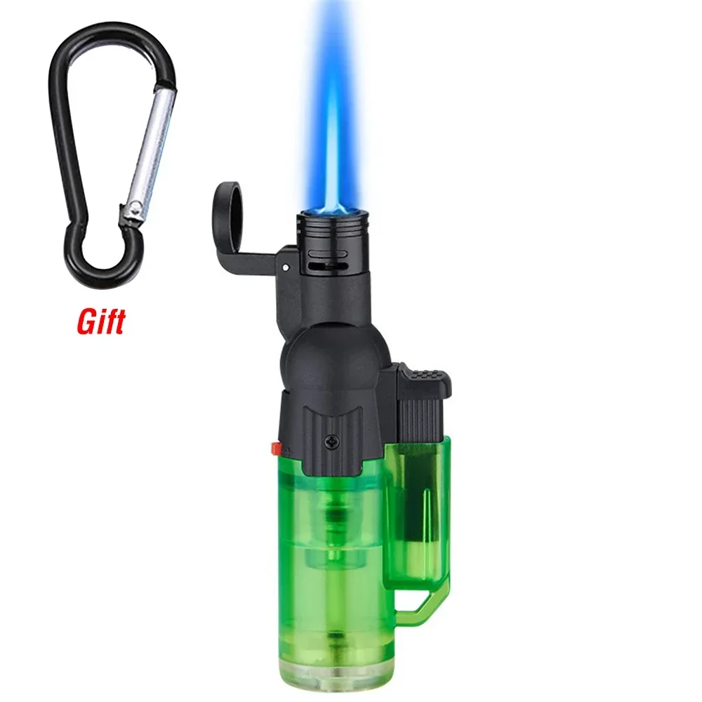 Bendable Torch Lighter Portable Outdoor Jet Flame Gun Turbo Burner Gas Lighter Windproof Mini Tobacco Pipe Cigar Igniter For Men