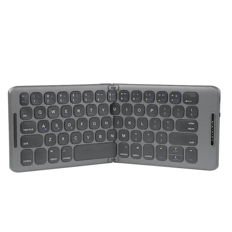 Foldable Bluetooth Keyboard USB Type C for Windows Android IOS for iPad Computer Tablet PC Phones Mice Key Board 3-Device Sync view 4